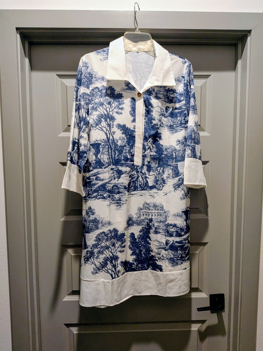 Toile De Jouy Print Mini Dress - Picture 3 of 10